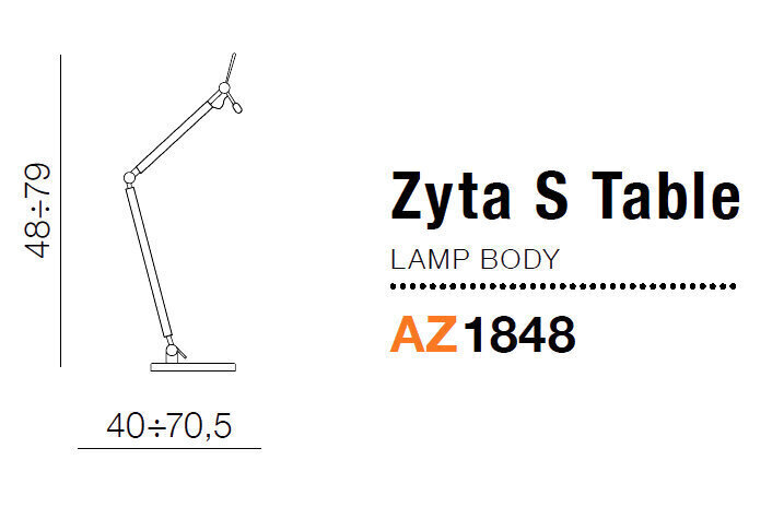 Azzardo laualamp AZ1848 Zyta S Table hind ja info | Laualambid | hansapost.ee