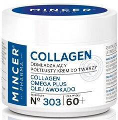 Kortsudevastane noorendav näokreem Mincer Pharma Collagen 60+ 303 50 ml цена и информация | Кремы для лица | hansapost.ee