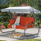 Istumispatjade komplekt aiakiige jaoks Patio Rimini/Venezia D001-04PB, oranž hind ja info | Toolipadjad ja toolikatted | hansapost.ee