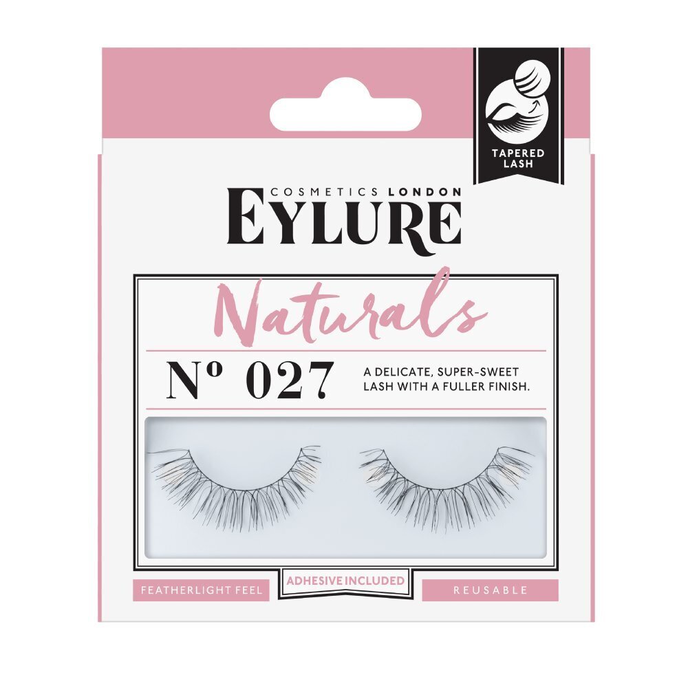 Kunstripsmed Eylure Naturals 027 цена и информация | Kunstripsmed, ripsmeliim ja ripsmekoolutajad | hansapost.ee