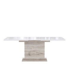 Раздвижной стол Saint Tropez EST42, светло-коричневый/белый цена и информация | Кухонные и обеденные столы | hansapost.ee
