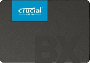 SSD|CRUCIAL|BX500|1TB|SATA 3.0|Write speed 500 MBytes/sec|Read speed 540 MBytes/sec|2,5"|TBW 360 TB|CT1000BX500SSD1 hind ja info | Sisemised kõvakettad | hansapost.ee