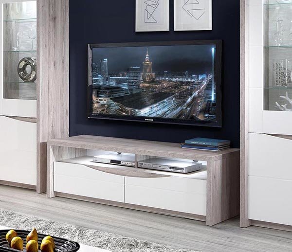 TV laud Saint Tropez STZT2211B, valge/pruun цена и информация | Televiisori alused | hansapost.ee
