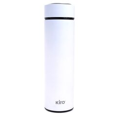 Термо бутылка с вакуумной изоляцией KIRO KI104WH, белая, 500 мл цена и информация | KIRO Кухонные товары, товары для домашнего хозяйства | hansapost.ee