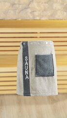 Gözze meeste saunaseelik Sauna, hallikas-pruun, 50 x 136 cm hind ja info | Sauna aksessuaarid | hansapost.ee