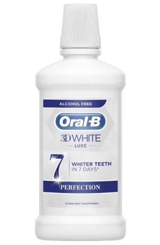 Suuvesi 3D White Luxe Oral-B, 500 ml цена и информация | Hambaharjad, hampapastad ja suuloputusvedelikud | hansapost.ee