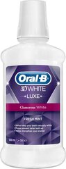 Жидкость для полоскания рта Oral-B 3D White Luxe, 500 мл цена и информация | Зубные щетки, пасты | hansapost.ee