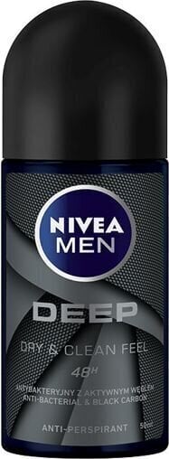 Rulldeodorant Nivea Men Deep, 50 ml hind ja info | Deodorandid | hansapost.ee