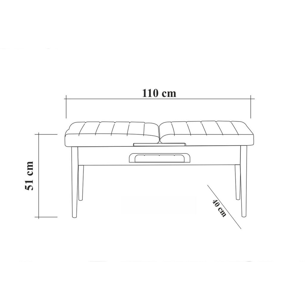 Söögitoa komplekt Kalune Design 869, helehall/beež värv цена и информация | Söögilauakomplektid | hansapost.ee