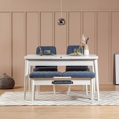 Комплект для столовой Kalune Design 869, белый/синий цена и информация | Комплекты мебели для столовой | hansapost.ee