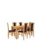 Söögitoakomplekt ADRK Furniture Rodos 53, pruun hind ja info | Söögilauakomplektid | hansapost.ee