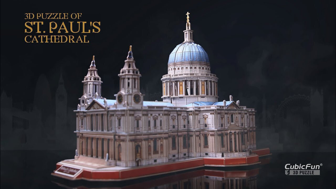 3D pusle CubicFun St. Paul's Cathedral 643 d. цена и информация | Pusled lastele ja täiskasvanutele | hansapost.ee