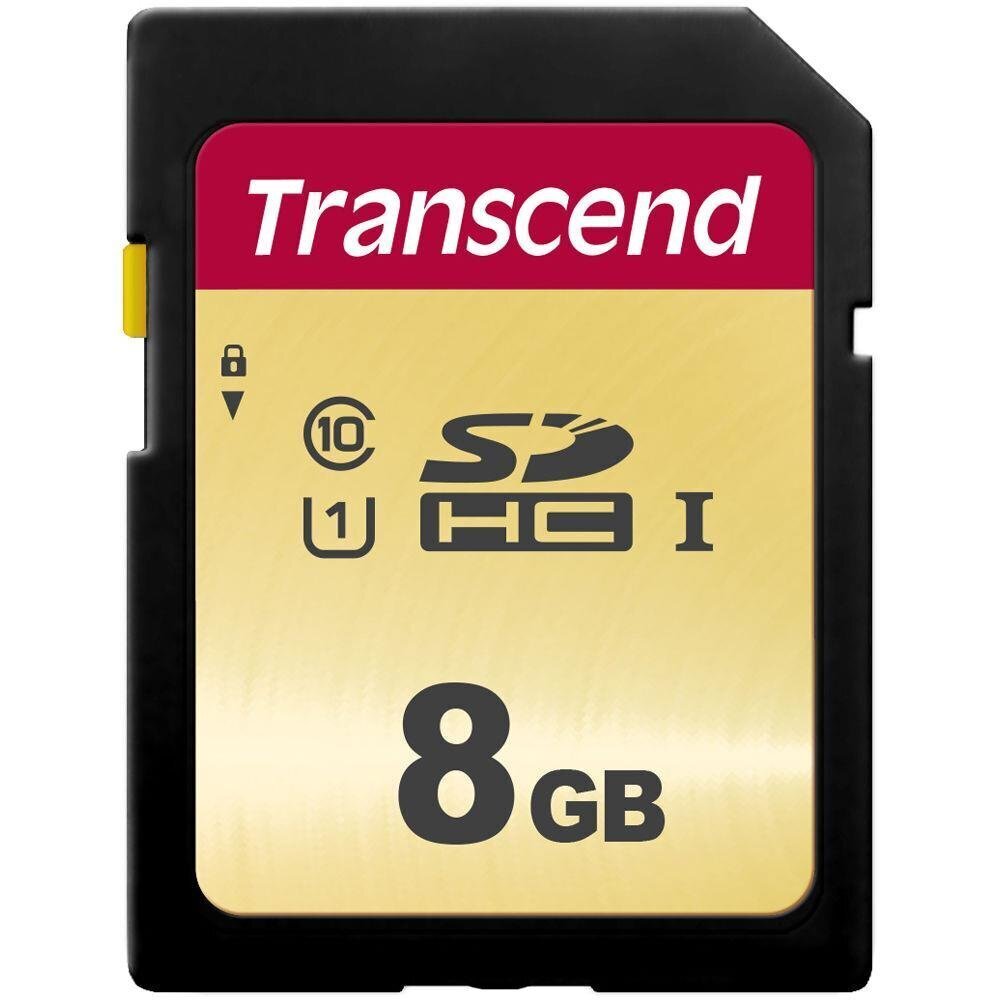 Transcend TS8GSDC500S MicroSDHC 8GB hind ja info | Mälukaardid mobiiltelefonidele | hansapost.ee