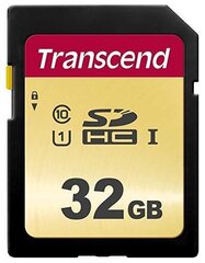 Mälukaart Transcend TS32GSDC500S MicroSDHC 32GB hind ja info | Mälukaardid mobiiltelefonidele | hansapost.ee