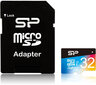 Silicon Power mälukaart microSDHC 32GB Superior Pro Color U3 + adapter hind ja info | Mälukaardid mobiiltelefonidele | hansapost.ee