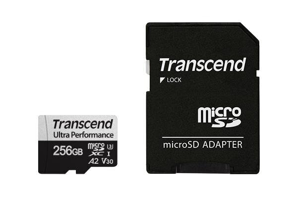 MEMORY MICRO SDXC 256GB W/A/UHS-I TS256GUSD340S TRANSCEND цена и информация | Mälukaardid mobiiltelefonidele | hansapost.ee