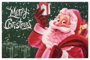 Jõuluteemaline 3D uksematt Merry Christmas 45x70 cm цена и информация | Придверные коврики | hansapost.ee