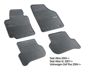 Резиновые коврики Seat Altea/ Altea XL 2004-2015 цена и информация | Модельные резиновые коврики | hansapost.ee