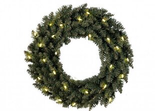 Рождественский венок со светодиодной подсветкой, 90 см цена и информация | Новогодние елки | hansapost.ee