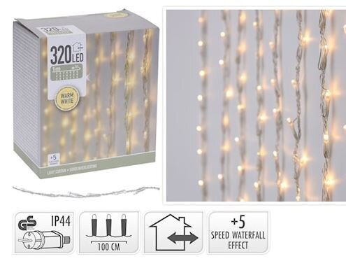 LED Valguskett Jääpurikad, 320 LED цена и информация | Jõulutuled | hansapost.ee