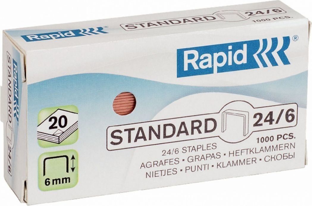 Klambrid Rapid, 1000 tk, 26/6 цена и информация | Kirjatarvikud | hansapost.ee