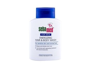 SebaMed For Men Energizing Hair & Body Wash šampoon meestele 200 ml hind ja info | Sebamed Parfüümid, lõhnad ja kosmeetika | hansapost.ee