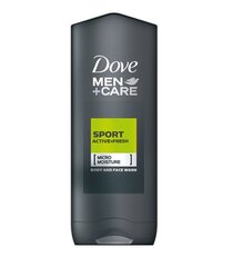 Dušigeel Dove Men + Care Micro Moisture keha- ja näopesuvahend Active Fresh, 250 ml hind ja info | Dove Kehahooldustooted | hansapost.ee