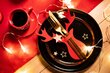 Jõuluteemaline söögiriistade komplekt „Hirv“, 6 tk, punane hind ja info | Jõulukaunistused | hansapost.ee