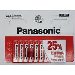 Patareid Panasonic Zinc R03 (AAA), 10 tk цена и информация | Panasonic Сантехника, ремонт, вентиляция | hansapost.ee