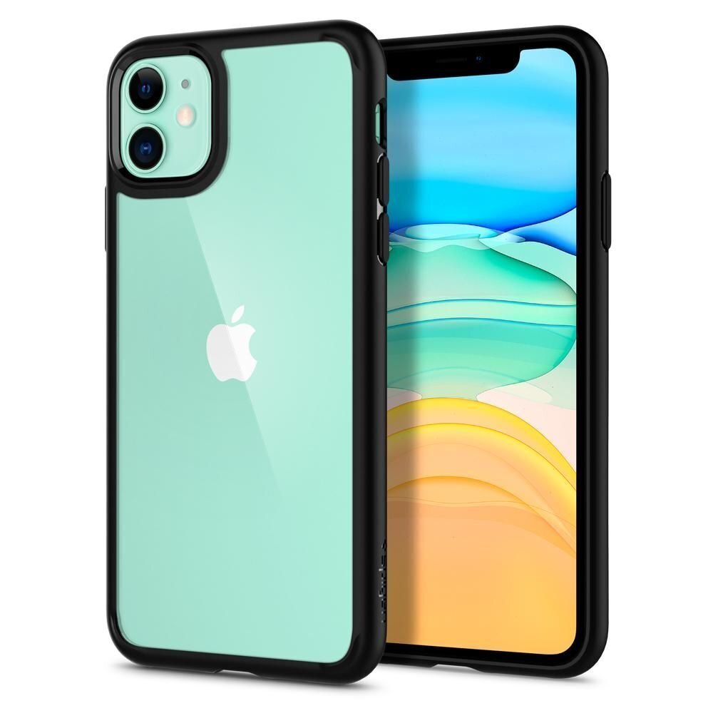 SPIGEN ULTRA HYBRID IPHONE 11 MATTE BLACK hind ja info | Telefonide kaitsekaaned ja -ümbrised | hansapost.ee