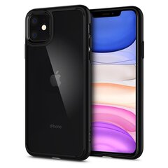 SPIGEN ULTRA HYBRID IPHONE 11 MATTE BLACK hind ja info | Telefonide kaitsekaaned ja -ümbrised | hansapost.ee