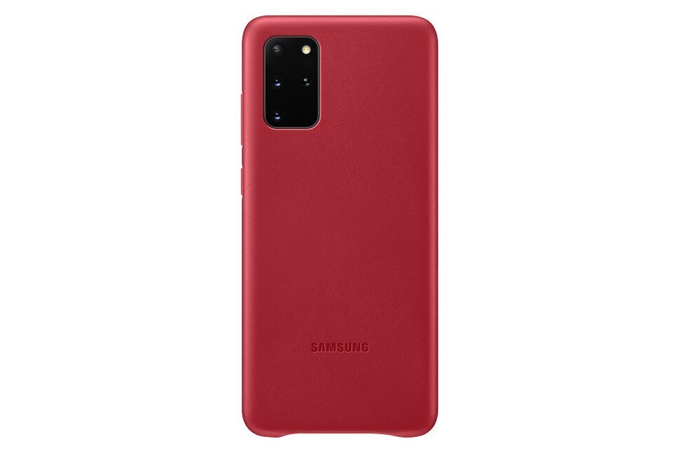 Telefoni ümbris nahast Samsung sobib Galaxy S20+ / punane цена и информация | Telefonide kaitsekaaned ja -ümbrised | hansapost.ee