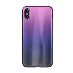 Tagakaaned ILike    Samsung    Galaxy A70 Aurora Glass    Black Pink hind ja info | Telefonide kaitsekaaned ja -ümbrised | hansapost.ee