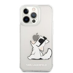 Чехол для телефона KLHCP13LCFNRC Karl Lagerfeld PC/TPU Choupette Eat Case for iPhone 13 Pro Transparent цена и информация | Чехлы для телефонов | hansapost.ee