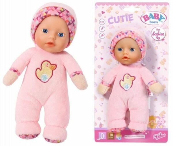 BABY born Cutie nukk, 18cm цена и информация | Mänguasjad tüdrukutele | hansapost.ee