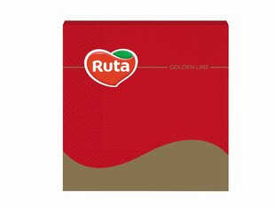 3-х слойные салфетки Ruta 33х33 см, красные, 20 шт. цена и информация | Скатерти, салфетки | hansapost.ee