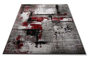Ковер серый / красный 120x170cm цена и информация | Коврики | hansapost.ee