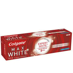 Colgate Max White hambapasta Expert White Cool Mint 75 ml цена и информация | Зубные щетки, пасты | hansapost.ee
