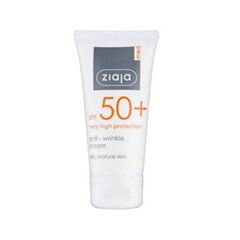 Ziaja Sun Protection Cream SPF 50+ ( Anti-Wrinkle Cream) 50 ml 50ml цена и информация | Кремы от загара | hansapost.ee