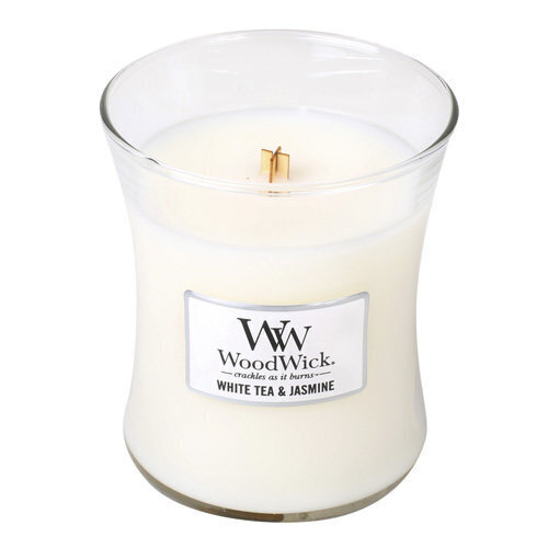 WoodWick lõhnaküünal White Tea & Jasmine, 275 g hind ja info | Küünlad, küünlajalad | hansapost.ee