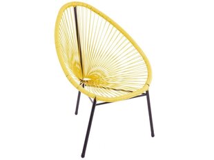 Садовый стул Patio Arthur 70 см, желтый / черный цена и информация | Садовые стулья, кресла, пуфы | hansapost.ee