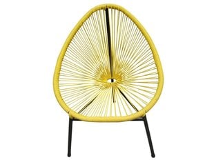 Садовый стул Patio Arthur 70 см, желтый / черный цена и информация | Садовые стулья, кресла, пуфы | hansapost.ee