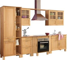 Набор мебели для кухни из 6 предметов Notio Living Dennis, светло-коричневый цена и информация | Кухонные гарнитуры | hansapost.ee