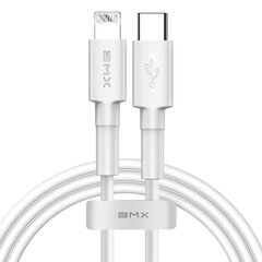 Кабель Baseus BMX MFI Mini Cable Durable Wire USB Type C PD 18Вт / Lightning 1.2 м, белый (CATLSW-A02) цена и информация | Borofone 43757-uniw | hansapost.ee