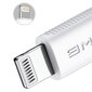 Baseus BMX MFI minikaabel vastupidav traat USB Type C PD 18W / Lightning 1,2m valge (CATLSW-A02) hind ja info | Mobiiltelefonide kaablid | hansapost.ee