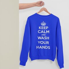 Свитер "Keep Calm Wash Your Hands", синий цена и информация | Оригинальные свитеры | hansapost.ee