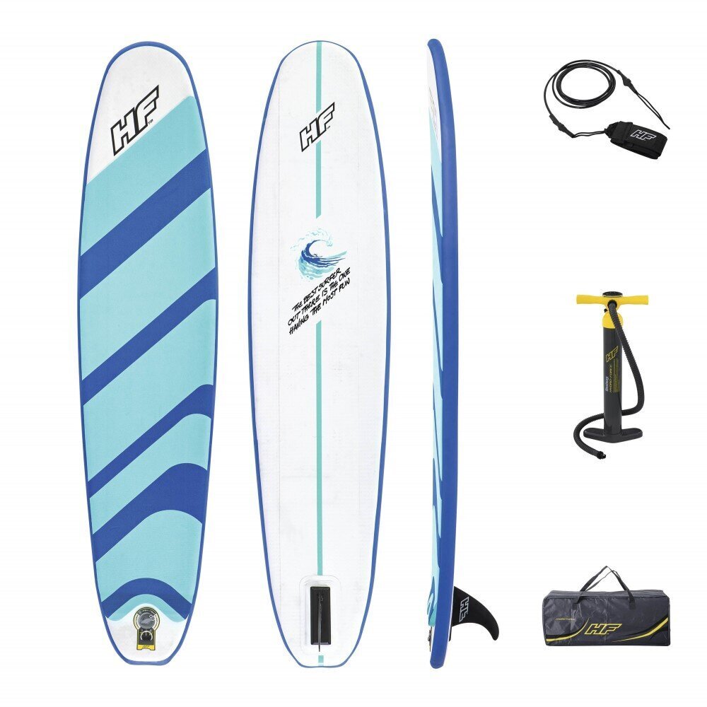 Täispuhutav surfilaud Bestway Hydro-Force Compact Surf 8, 243x57 cm hind ja info | Veesport | hansapost.ee