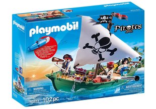 Piraadilaev veealuse mootoriga 70151 PLAYMOBIL® Pirates цена и информация | Конструкторы и кубики | hansapost.ee