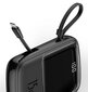 Akupank Baseus Q Pow 10000mAh, 3A, 15W, 2x USB/USB Type C + Lightning, valge цена и информация | Akupangad | hansapost.ee