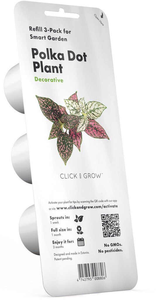 Click & Grow Smart Garden refill Täpplehik 3tk цена и информация | Nutipotid ja taimelambid | hansapost.ee